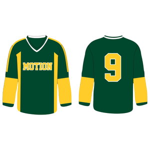 Maillot de hockey sur glace personnalisé en tissu mesh respirant avec logo brodé en twill et sublimation, uniforme d'équipe, vêtements de hockey, fabrication OEM - Product Image 1