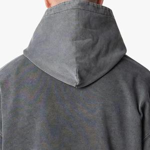 Sweat à capuche surdimensionné en molleton 100 % coton pour homme, avec logo personnalisé, style vintage délavé à l'acide - Product Image 5
