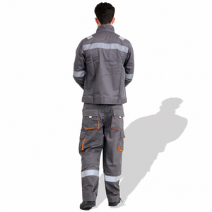 Breathable Cotton New Design Comfortable Hi Vis ANSI Class 2 <b>Waterproof</b> Safety Workwear Overall Uniform with Customized Logo - Product Image 3