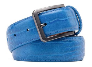 RELEVO INDUSTRIES Cinturón de Cuero Genuino para Hombre, Hebilla de Aleación, Estilo Casual Personalizado, 3.5CM de Ancho, Ecológico, Ligero, Transpirable, 3D - Product Image 2