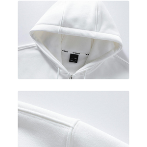 เสื้อฮู้ดดี้ซิปขนาดใหญ่พิเศษ พิมพ์ลายสกรีนตามสั่ง สำหรับผู้ชาย สีขาว แบบยูนิเซ็กส์ - Product Image 5