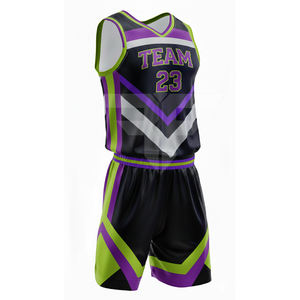 Camiseta de Baloncesto con Bordado 3D en Relieve, Tejido Duradero de Alta Calidad, Uniforme de Baloncesto Bordado en Poliéster - Product Image 4