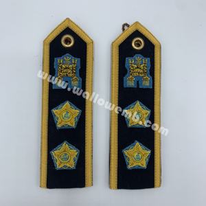 Insignias de Hombro Bordadas Premium Personalizadas para Oficiales de Aduana de Royal Brunei Air, Grado General Mayor - Product Image 3