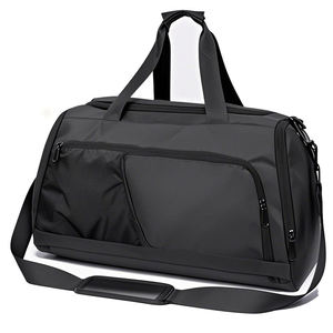 Sac de sport pour homme en polyester imperméable avec logo personnalisé, grande capacité, pour voyage, entraînement, fitness, yoga, basketball, sac à main robuste - Product Image 5