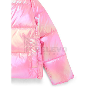 Chaqueta Acolchada con Capucha Relevo de Alta Calidad, con Logotipo Frontal, Cortavientos, de Poliéster, para Invierno, Estilo Casual, Corte Regular - Product Image 3