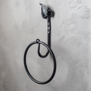 Premium Finish Metal Towel <b>Ring</b> Wall Mounted Bathroom <b>Holder</b> With Elegant And Modern Design Appeal - Product Image 4