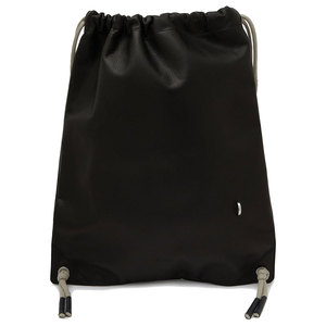 Sac à dos en cuir Salva avec cordon de serrage, noir, unisexe, sac de sport, grande capacité, sac de voyage, emballage personnalisé - Product Image 3