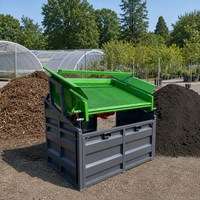 Crible vibrant portable SL-VS70 de 5,5 kW à un seul pont pour le criblage du sol, du compost, de la terre, du sable et du gravier agricoles