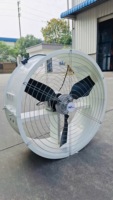 Direkt vom Hersteller HME Industrieller Lüfter 780mm Weiß Glasfaser Wandmontierter Axiallüfter mit Kugellager Elektrisch 220V/380V OEM/ODM