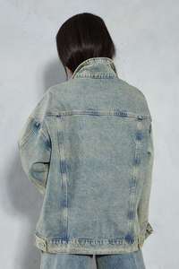 Dernière mode, prix abordable, veste en denim tricotée respirante pour femmes, vêtements décontractés, design tendance - Product Image 5