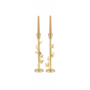 Ensemble de bougeoirs de luxe en laiton en forme de renne, support de bougie en métal doré en forme de cerf pour centre de table de Noël, décoration intérieure, vente en gros - Product Image 2