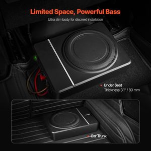 Subwoofer Auto Sottosedile Slim da 5 Pollici 240W con Amplificatore Integrato (DC 12V) - Product Image 1