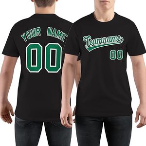 T-shirt personnalisé à manches courtes vert olive pour homme avec impression du nom et du numéro, col rond, coupe décontractée en jersey - Product Image 6