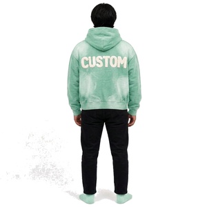 Sudadera con capucha estilo streetwear para hombre, personalizada, de algodón grueso, producción de marca privada, para compradores estadounidenses - Product Image 3