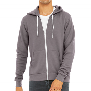 Meilleur sweat à capuche streetwear personnalisé pour homme en molleton de coton, fermeture éclair intégrale, coupe classique, 400g, motif uni, teinture unie, hiver, fabriqué - Product Image 6