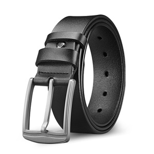 Wholesale Casual Pin <b>Buckle</b> <b>Belt</b> Genuine Leather <b>Belts</b> Custom Logo Leather <b>Belt</b> <b>for</b> <b>Men</b> - Product Image 1
