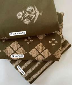 Tela de Algodón Estampada a Mano de Lujo, Patrones Vibrantes, Material Natural Transpirable para Ropa, Edredones, Cortinas y Cojines - Product Image 4