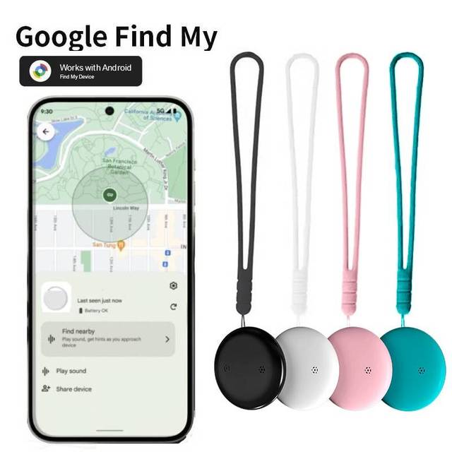 GPS Tracker for Android Devices Tag Work With Google Find Hub App Key Finder Pet Smart Tag for Samsung Pixel Cellphones