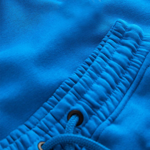 Conjunto de Sudadera con Capucha y Pantalones Cortos Azules para Bebés, Color Sólido, Informal, Verano, 2 Piezas, Sudadera de Manga Corta, Pantalones Deportivos - Product Image 4