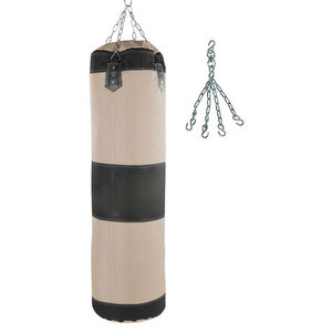 Bolsa de Entrenamiento de Boxeo de Cuero Resistente, Carcasa Duradera, Costuras Reforzadas, Relleno Absorbente de Impactos, Ligera y Ecológica para el Hogar - Product Image 1