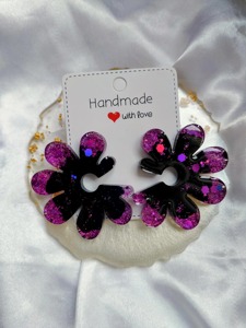 Wholesale <b>Resin</b> Earrings High Quality <b>Clear</b> <b>Resin</b> Earrings Lightweight Durable Custom Factory Price Wholesale Item <b>Resin</b> Earring - Product Image 5