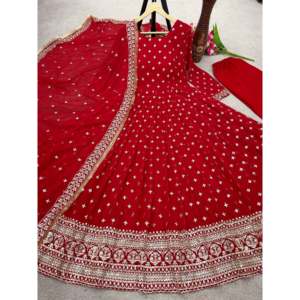 Robes de soirée de créateur Robe de soirée élégante avec bas et Dupatta - Product Image 1