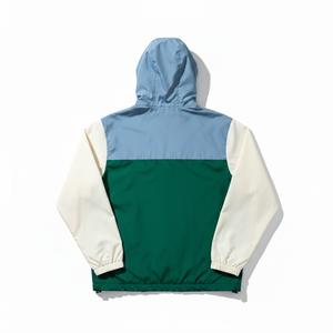 Custom Waterproof Lightweight Hooded Windbreaker Jacket Men's Color <b>Block</b> Outdoor Sportswear Breathable Casual Streetwear Coat - Product Image 2