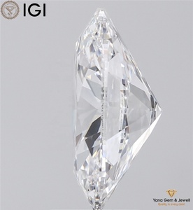 Destello impecable 4,00 CT. IGI certificado forma ovalada D Color VVS2 claridad 12,62 MM laboratorio crecido CVD diamante para joyería de moda - Product Image 3