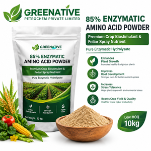 Polvo de Aminoácidos Enzimáticos al 85% para Agricultura Orgánica, Bioestimulante de Cultivos y Nutriente para Pulverización Foliar, Hidrolizado Puro - Product Image 2