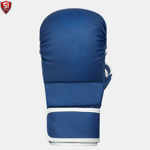 ถุงมือ MMA หนัง PU คุณภาพสูง แบบเปิดนิ้ว ปรับสายรัดข้อมือได้ ปิดด้วยแถบตีนตุ๊กแก บุฟองน้ำ สำหรับศิลปะการต่อสู้ มวย - Product Image 2