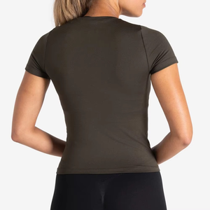 Compre Ahora Camisetas de Gimnasio para Mujer con Logotipo Personalizado, Tela Elástica Resistente, Camiseta de Entrenamiento de Alto Rendimiento, Venta al Por Mayor, Fabricante OEM ODM Directo de Fábrica - Product Image 5