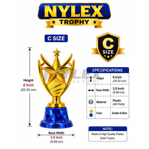 Trophée NYLEX moderne et élégant avec gravure 3D et design personnalisable pour les clubs sportifs et les événements spéciaux - Product Image 5