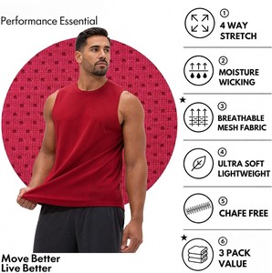 Camiseta sin Mangas Premium para Hombre, de Algodón, para Gimnasio, Fitness, Ejercicio, con Diseño Floral en la Parte Delantera, Ligera, Transpirable, Ecológica y de Secado Rápido - Product Image 6