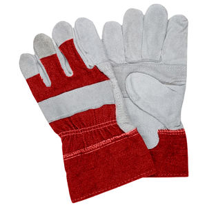 Gants de travail en cuir de vachette renforcé de haute qualité, gants de protection pour les mains des riggers canadiens, doux et confortables - Product Image 4