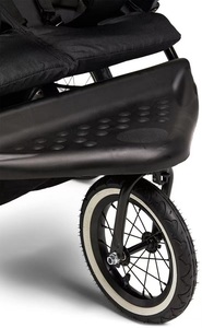 Poussette double portable pour jumeaux, design élégant et parfait, avec grandes roues et suspension, idéale pour les sorties sportives en extérieur, facile à conduire. - Product Image 3