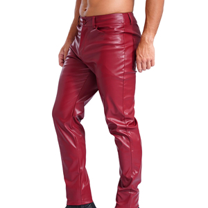 Pantalons en cuir pour hommes de haute qualité, prix de gros, qualité supérieure, décontractés, confortables, respirants, sur mesure - Product Image 3