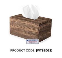 Eco-Friendly Wooden Tissue Box Holder Rectangle Handmade Laser Engraved with Custom Logo Household Product - Product Image 3