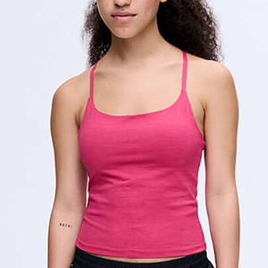 Débardeur en tricot respirant et écologique pour femme - 100% coton, style sportif avec logo personnalisable sur le devant - Product Image 3