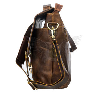 Premium Genuine Leather Laptop <b>Bag</b> for Workplace & Travel Durable Design with Shoulder Carry and Practical Layout - Product Image 2