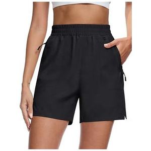 Shorts Deportivos de Mujer, Cintura Media, Secado Rápido, para Correr, con Forro de Malla y Cordón Ajustable, Corte Ajustado - Product Image 6