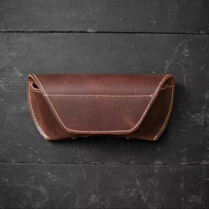 Genuine Leather <b>Reading</b> <b>Glasses</b> Case Slim Fit Eyewear Protector Manufacturer Direct Export LGC-0138 - Product Image 2
