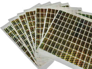 สติกเกอร์โฮโลแกรมป้องกันการปลอมแปลง วัสดุ PET สำหรับงานพิมพ์ UV/เลเซอร์/ดิจิทัล พร้อมโลโก้และบาร์โค้ดแบบกำหนดเอง - Product Image 2