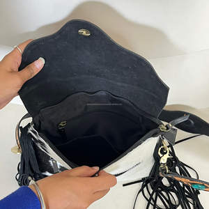 Bolso Bandolera de Cuero Vacuno con Flecos, Diseño de Moda, Alta Calidad, Personalizado, Hecho a Mano, para Mujer, Estilo Occidental - Product Image 6