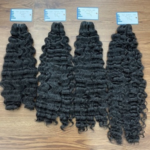 Extensions de cheveux bouclés birmanes Steam, pointes épaisses, couleur noir naturel, extensions de cheveux humains vietnamiens, plusieurs longueurs, prêtes à être expédiées - Product Image 2