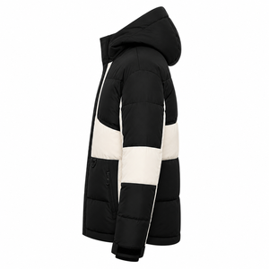 Chaqueta de Plumón Cortavientos para Hombre ODM, con Capucha, Aislante, Diseño de Bloques de Color, Abrigo de Invierno, Logotipo Personalizado, Bordado, Parche Tejido, Marca Privada - Product Image 2