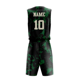 เสื้อบาสเก็ตบอลแบบยูนิเซ็กซ์ขายส่ง โพลีเอสเตอร์ 100% ระบายอากาศได้ดี ปักชื่อทีมตามสั่ง ดีไซน์เรียบง่าย - Product Image 2