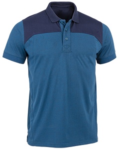 Men's <b>Red</b> Short Sleeve Polyester/Cotton Vintage Eco-Friendly Solid Casual Breathable Pique Knitted for Shirt - Product Image 3