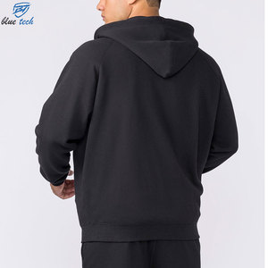Custom Men's Full <b>Zip</b> Hoodie Heavy Cotton Fleece <b>Hooded</b> Sweatshirt Private Label OEM ODM Wholesale Manufacturer - Product Image 5