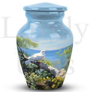 Urna Conmemorativa Única con Diseño de Paloma para Cenizas Humanas, Recuerdo Decorativo, Tributo Funerario - Product Image 3