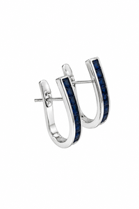Pendientes de Zafiro Azul en Plata de Ley 92.5 con Baño de Rodio, Regalo de Lujo para Fiestas y Eventos KLST-30940 - Product Image 3